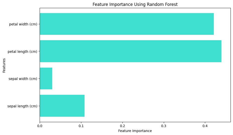 Feature Importance in iris dataset